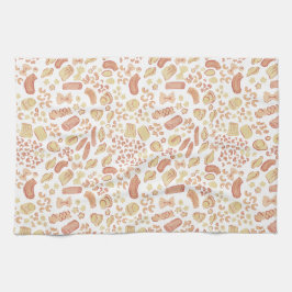 Pano De Prato ITALIAN CUTIES O bonito padrão macarrão italiano