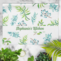 Jardim Floral Aquarela Bonito Personalizado