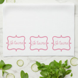 Pano De Prato Je Taime Kitchen Towels