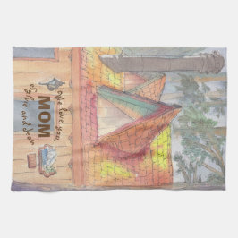 Pano De Prato Kitchen Towel "Lake Arrohead"