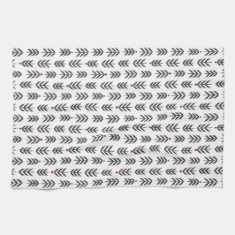 Pano De Prato Kökshandduk med julgranar