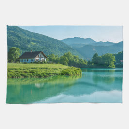 Pano De Prato "Limpar com Maravilha - Calma Lakeside para o seu