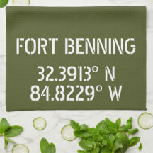 Longitude Fort Benning Latitude