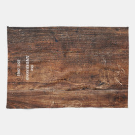 Pano De Prato Madeira rústica personalizada