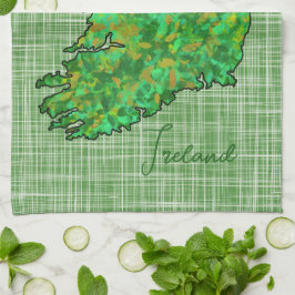 Pano De Prato Mapa da Rua da Irlanda. Dia de Patrick
