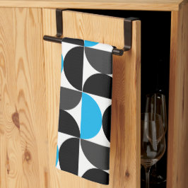 Pano De Prato Médio século Azul e Cinzas preto modernos