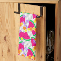 Melancia vermelha, limões amarelos tropicais