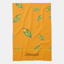 Milho de nome personalizado em laranja