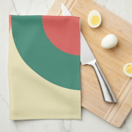 Pano De Prato Mint Modern Coral do Século médio