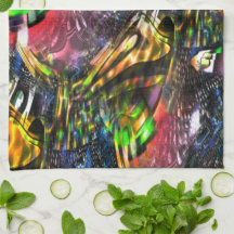 Mistura de arte virtual colorida inspirada na arte