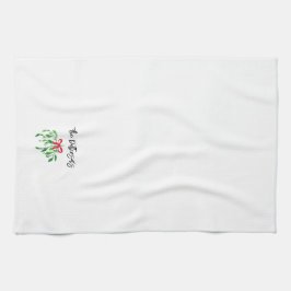 Pano De Prato Mistura de Natal Nome Festivo Foliday Beijo Divert