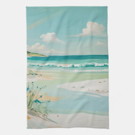 Pano De Prato Modo de Exibição Costeira Calm