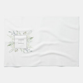 Pano De Prato Monograma Inicial Botânico