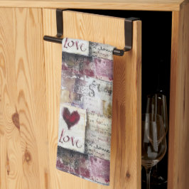 Pano De Prato Namorados Burgundy Série Design 2