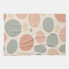 Pano De Prato Neutral Abstract Organic Shapes Modern