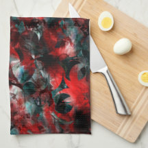 Noite com as folhas vermelhas sujas caídas nas cin