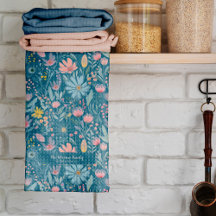 Nome da família de flores de aquarela botânica rus