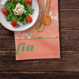 Pano De Prato Nome personalizado do padrão do livro amarelo de f