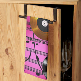 Pano De Prato Notas e Registros de Música