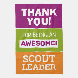 Pano De Prato Obrigado Líder De Escoteiro
