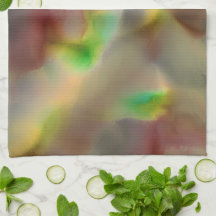 Olho de vidro em vermelho e verde limão em tons de