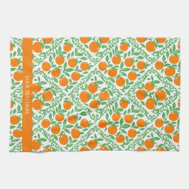 Pano De Prato Orange Rustic Farmhouse French Country 