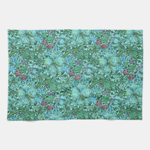 Ouro Lily Vintage Floral Flores Azul Cor-de-rosa V