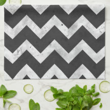 Padrão Chevron Rústico preto e branco