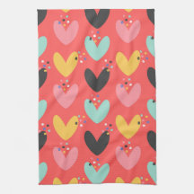 Padrão de corações de Namorados colorido