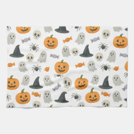 Pano De Prato Padrão de Dia das Bruxas