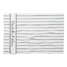 Padrão de Pinstripe Preto Personalizado