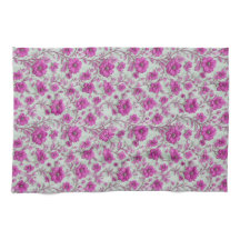 Padrão Floral Rosa Vibrante Com Flores Magenta