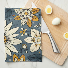 Pano De Prato Padrão Floral Vintage