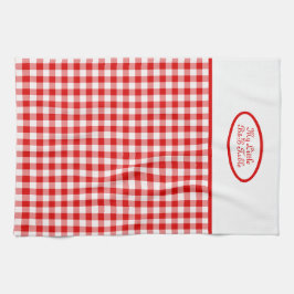 Pano De Prato Padrão Red Vichy para Empresas, B&B, Restaurantes