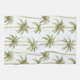 Pano De Prato Palmeiras brancas tropicais