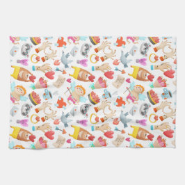 Pano De Prato Paño de cocina San Valentín