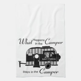 Pano De Prato Personalizado com Camper de Foto