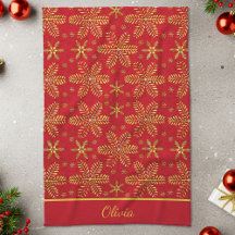 Personalizado em Vermelho e Dourado