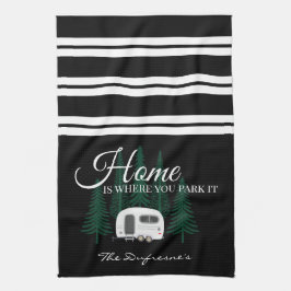 Pano De Prato Personalizado "Home Is Where You Park It"
