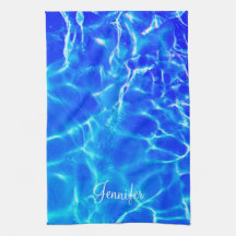 Personalizar nome, Script Branco, Água Piscina Azu