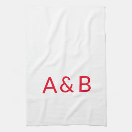 Pano De Prato Personalizar, personalizar o monograma inicial do 