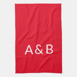 Pano De Prato Personalizar, personalizar o monograma inicial do 