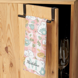 Pano De Prato Personalized Tea & Baker Monogram Kitchen Towels