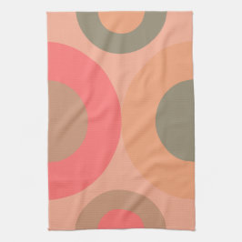 Pano De Prato Pêssego Moderno do Século médio e Oliva