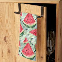 Picnic Patch Watermelon - Gingham de Fruta de Aqua