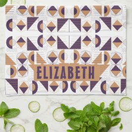 Pano De Prato Púrpura e abstrato de estética dourada