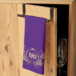 Pano De Prato Quadro Floral Negra E Falso