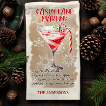 Receita de Coquetel de Natal Candy Cane Martini