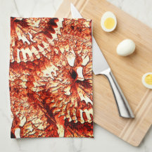 Repetição russa de rosetas corais avermelhadas esc