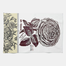 Pano De Prato Rosa antigo - Sua escolha de texto